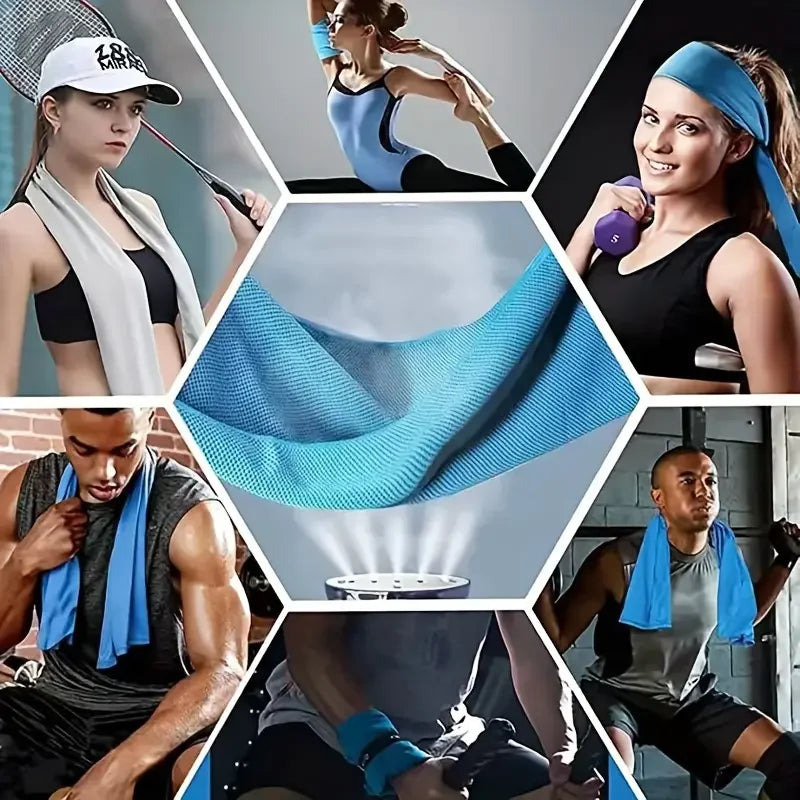 Elodie Active Wear – EVA Boxed Cooling Fitness Towel | Instant Dry, Absorbent, Cold Sports Towel for Gym & Outdoor Training