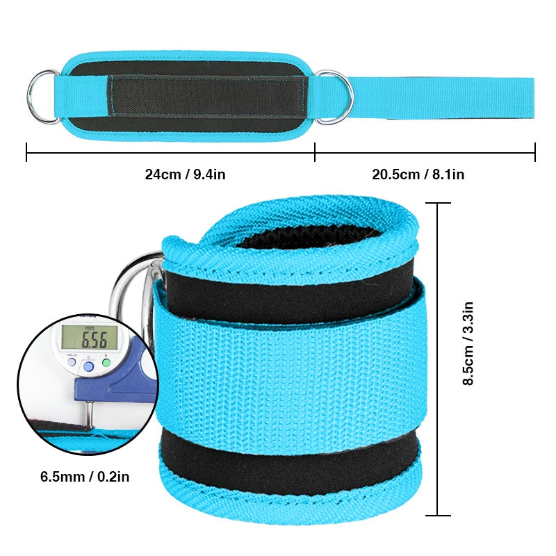 Cable Ankle Straps – Double D-Ring Ankle Cuffs for Glutes, Legs & Strength Training | Elodie Active Wear
