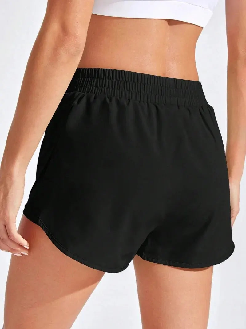 Yoga Shorts for Women - Elastic Fitness Running Workout Shorts, Gym Sport Leggings for Ladies